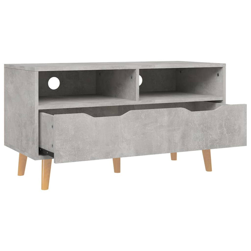 TV Cabinet Concrete Grey 90x40x48.5 cm Engineered Wood