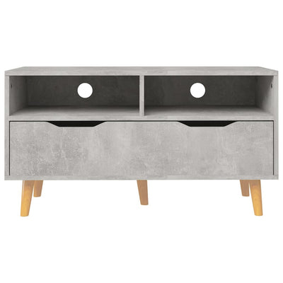 TV Cabinet Concrete Grey 90x40x48.5 cm Engineered Wood