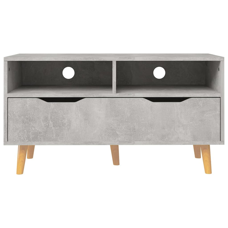 TV Cabinet Concrete Grey 90x40x48.5 cm Engineered Wood