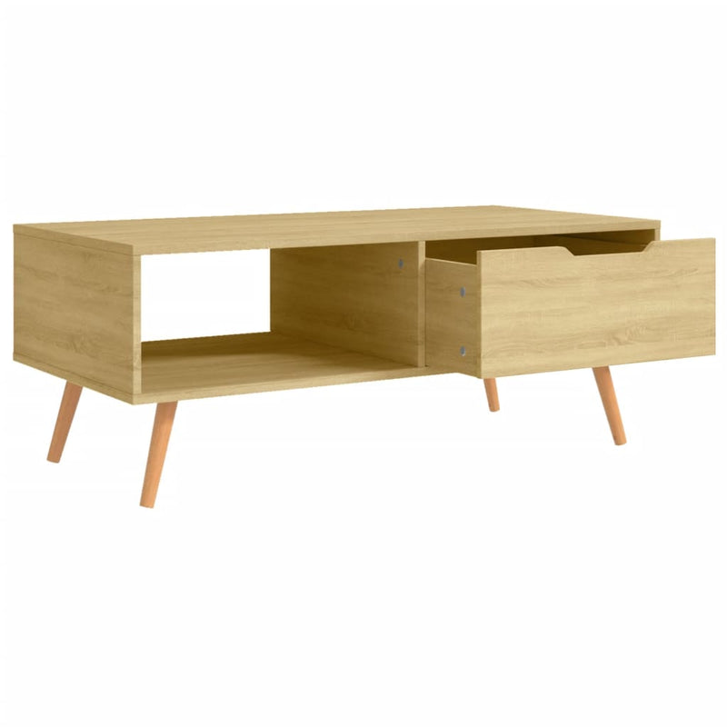 Coffee Table Sonoma Oak 100x49.5x43 cm Engineered Wood