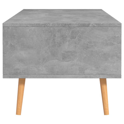 Coffee Table Concrete Grey 100x49.5x43 cm Engineered Wood