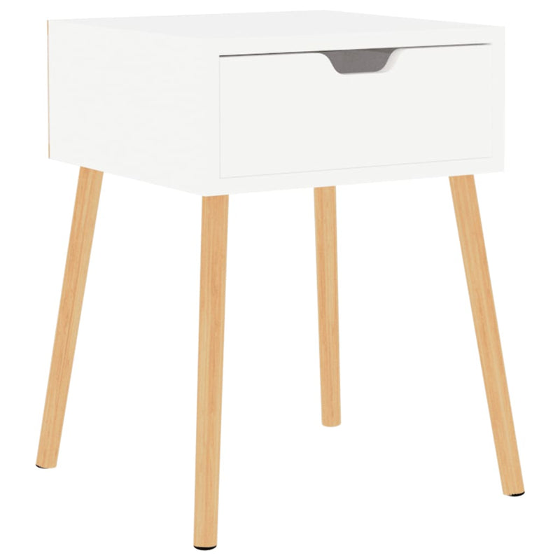 Bedside Cabinet White 40x40x56 cm Engineered Wood