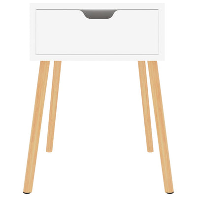 Bedside Cabinet White 40x40x56 cm Engineered Wood