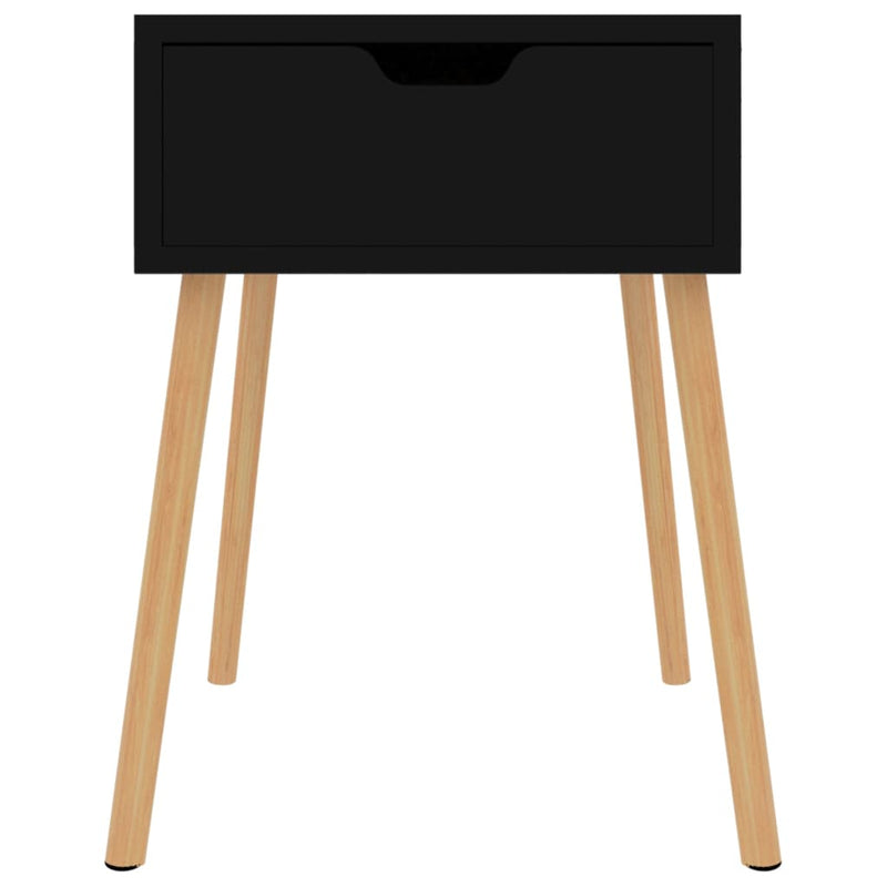 Bedside Cabinet Black 40x40x56 cm Engineered Wood