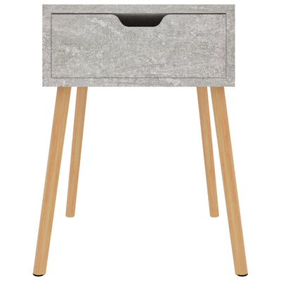 Bedside Cabinets 2 pcs Concrete Grey 40x40x56 cm Engineered Wood