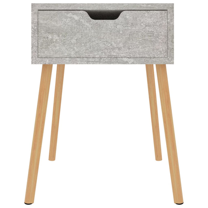 Bedside Cabinets 2 pcs Concrete Grey 40x40x56 cm Engineered Wood