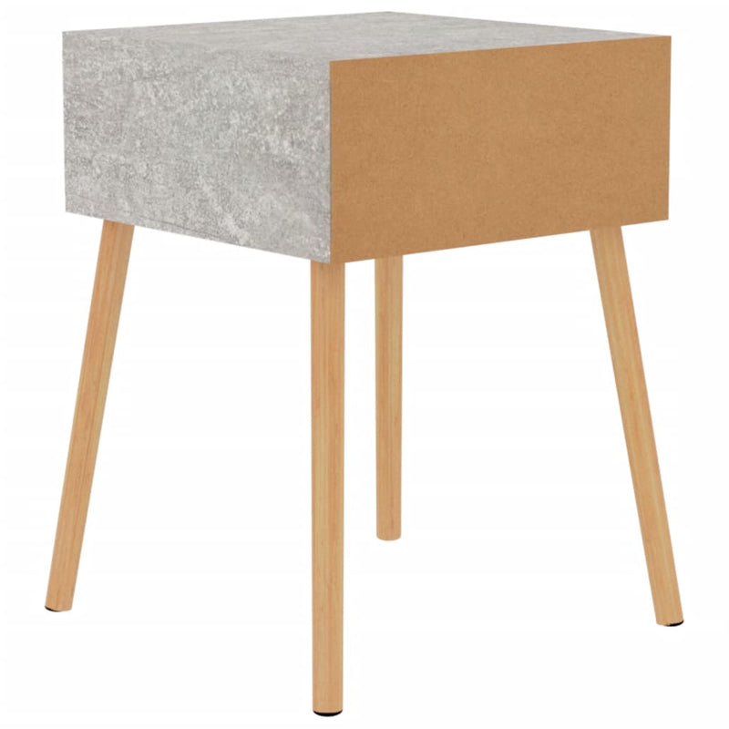 Bedside Cabinets 2 pcs Concrete Grey 40x40x56 cm Engineered Wood