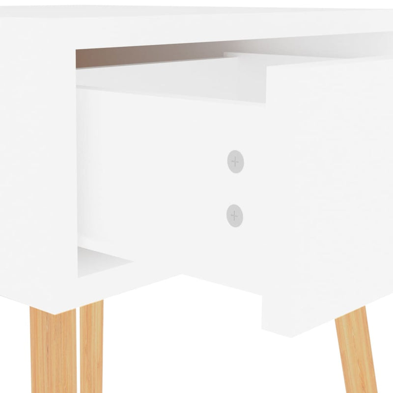 Bedside Cabinet High Gloss White 40x40x56 cm Engineered Wood