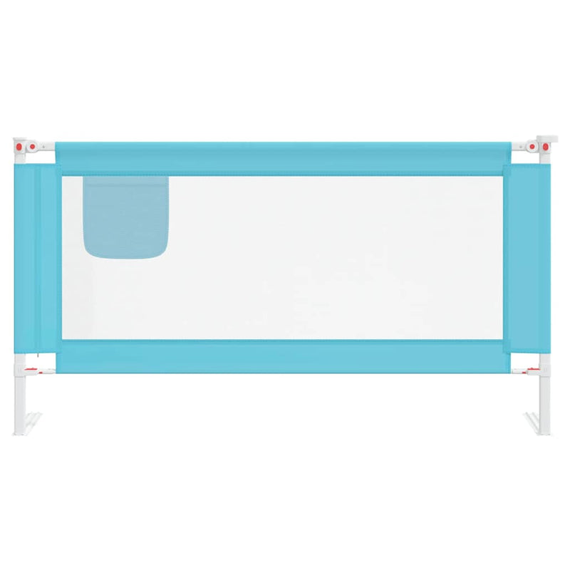 Toddler Safety Bed Rail Blue 160x25 cm Fabric