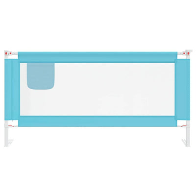 Toddler Safety Bed Rail Blue 180x25 cm Fabric