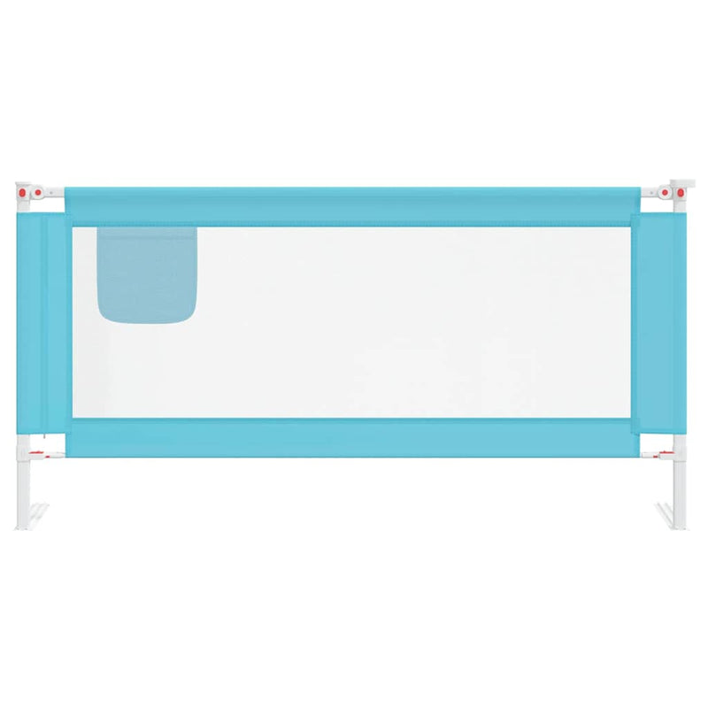 Toddler Safety Bed Rail Blue 180x25 cm Fabric