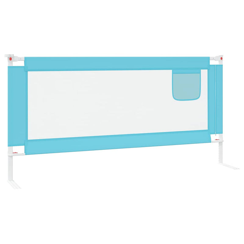 Toddler Safety Bed Rail Blue 190x25 cm Fabric