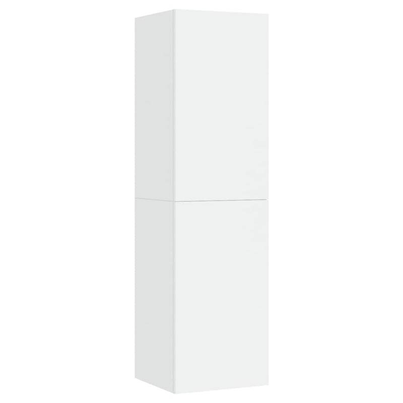 TV Cabinets 2 pcs White 30.5x30x110 cm Engineered Wood