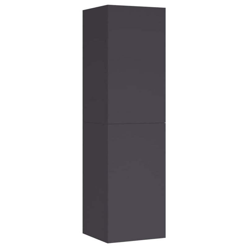 TV Cabinets 2 pcs Grey 30.5x30x110 cm Engineered Wood