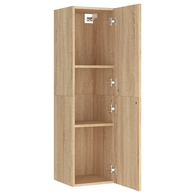 TV Cabinets 2 pcs Sonoma Oak 30.5x30x110 cm Engineered Wood