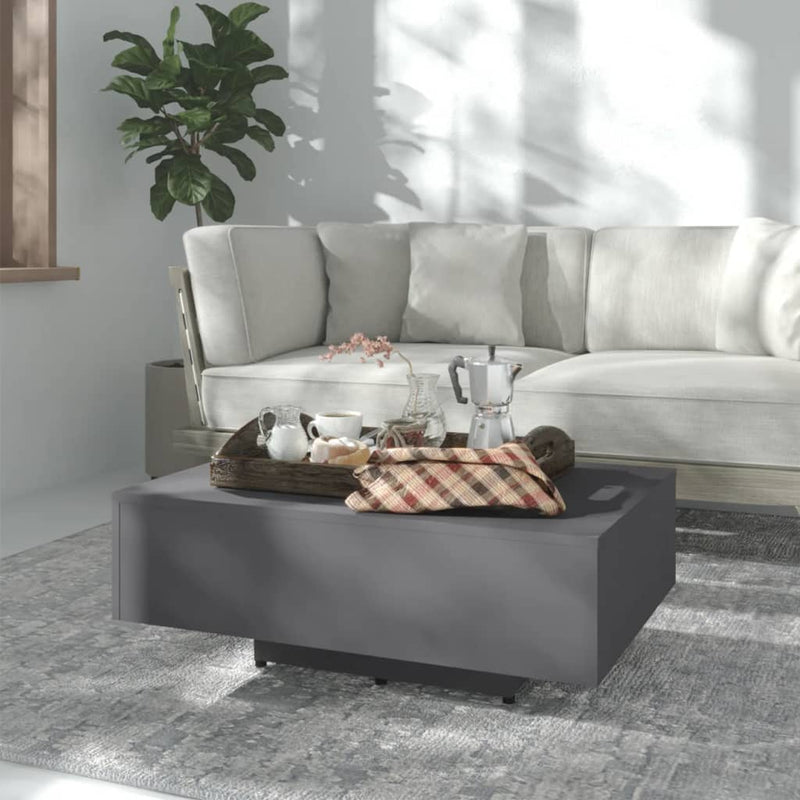 Coffee Table Grey 85x55x31 cm Engineered Wood