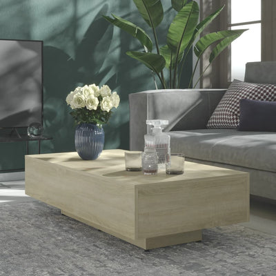 Coffee Table Sonoma Oak 100x49.5x31 cm Engineered Wood