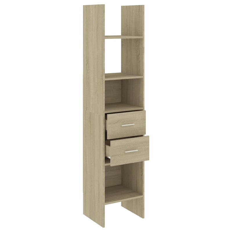 Book Cabinet Sonoma Oak 40x35x180 cm Engineered Wood