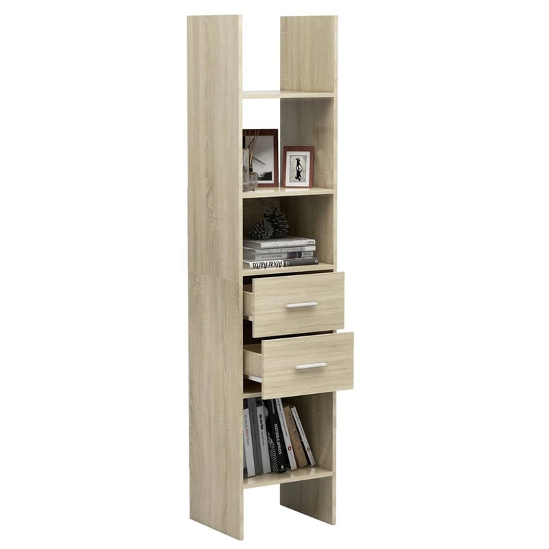 Book Cabinet Sonoma Oak 40x35x180 cm Engineered Wood