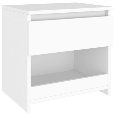 Bedside Cabinet White 40x30x39 cm Engineered Wood