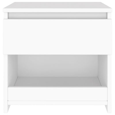 Bedside Cabinet White 40x30x39 cm Engineered Wood