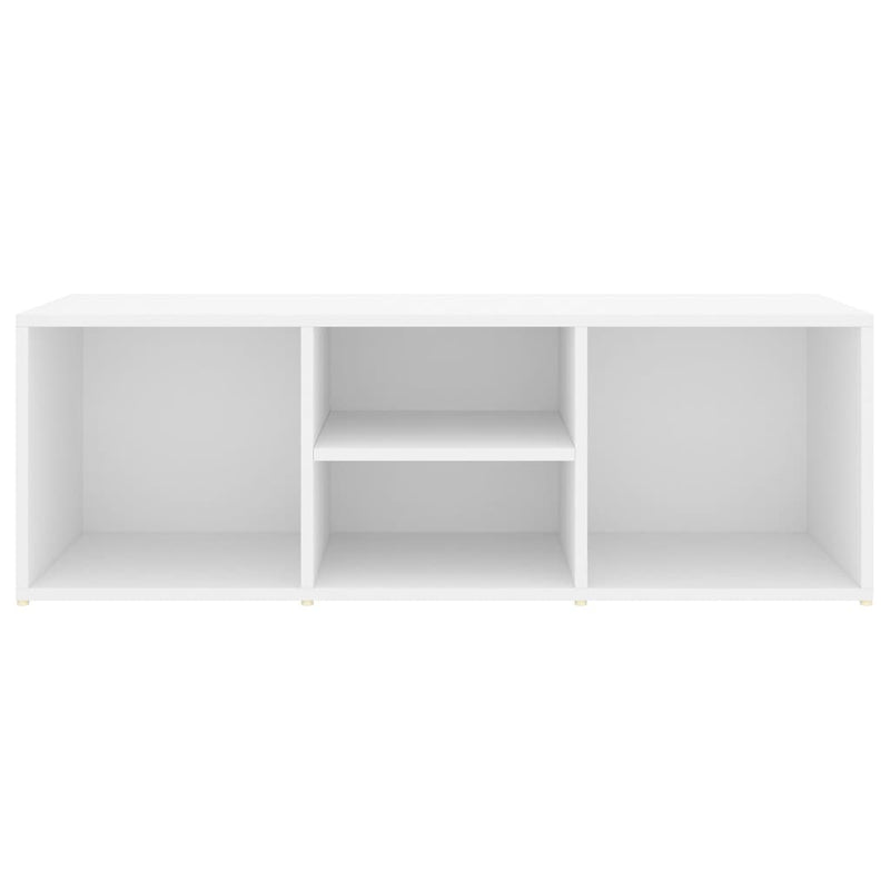 Shoe Storage Bench White 105x35x35 cm Engineered Wood