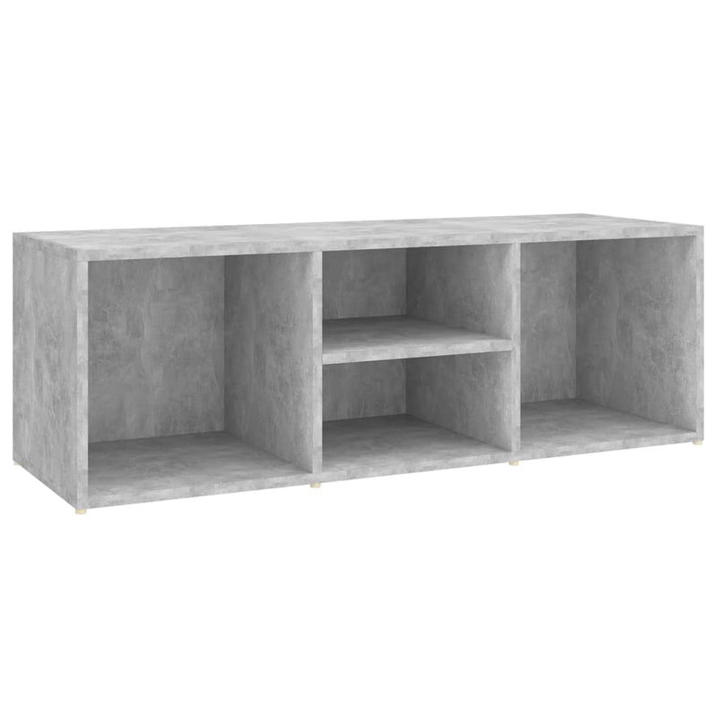 Shoe Storage Bench Concrete Grey 105x35x35 cm Engineered Wood