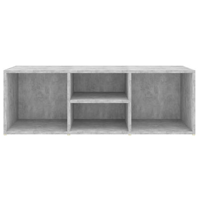 Shoe Storage Bench Concrete Grey 105x35x35 cm Engineered Wood