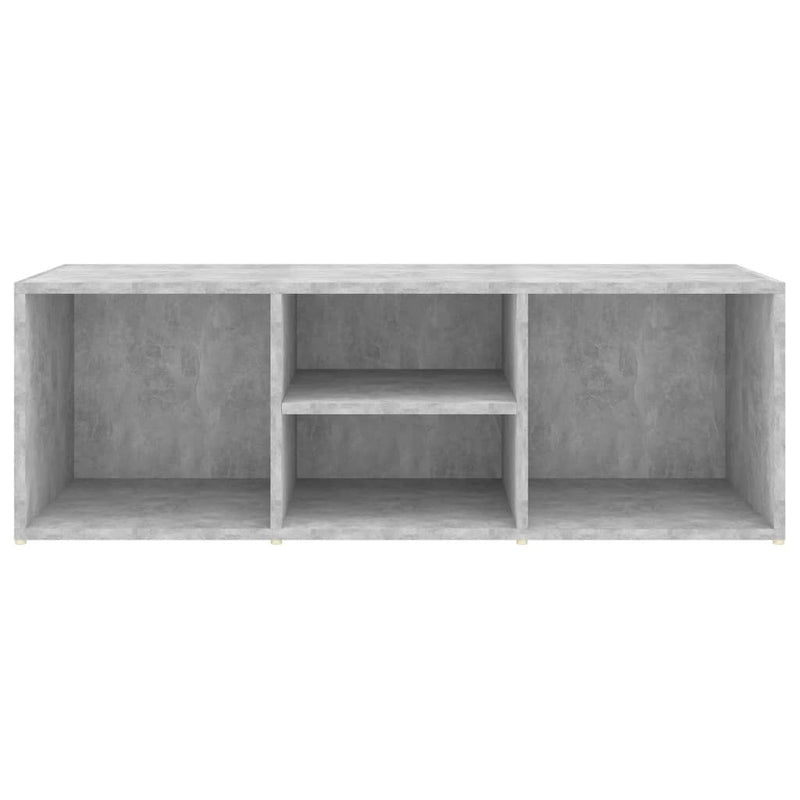 Shoe Storage Bench Concrete Grey 105x35x35 cm Engineered Wood