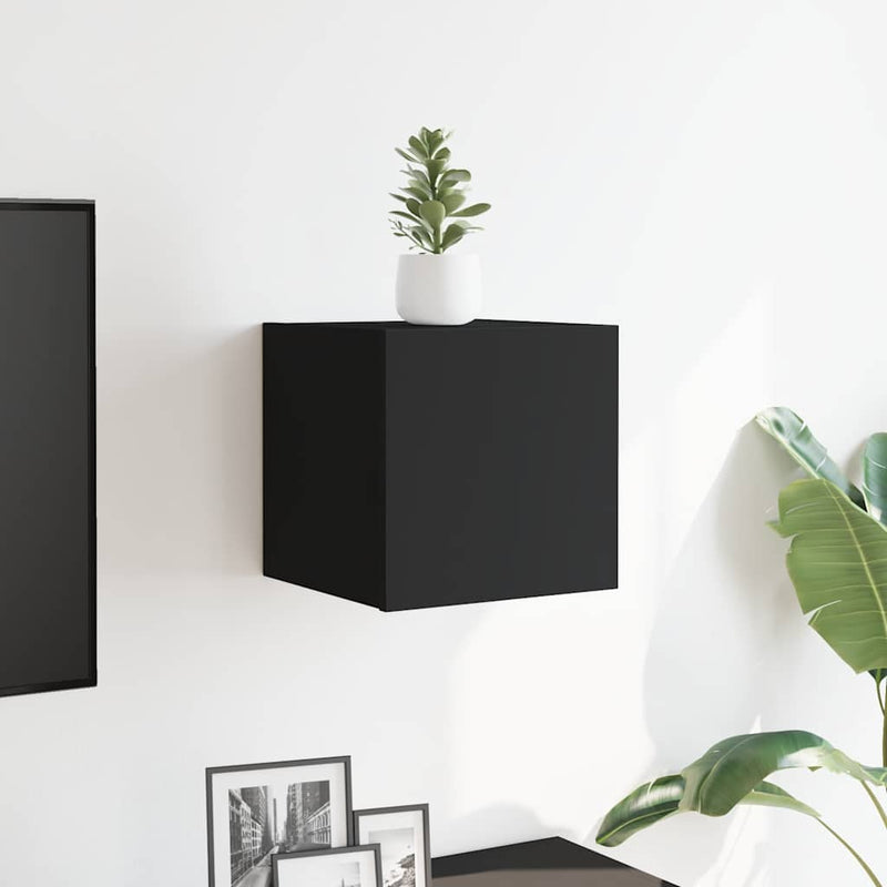 Wall Mounted TV Cabinet Black 30.5x30x30 cm