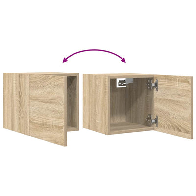 Wall Mounted TV Cabinet Sonoma Oak 30.5x30x30 cm