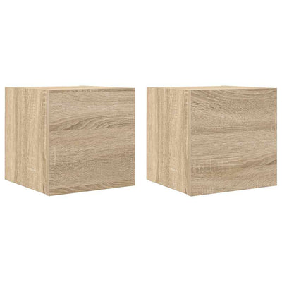 Wall Mounted TV Cabinets 2 pcs Sonoma Oak 30.5x30x30 cm