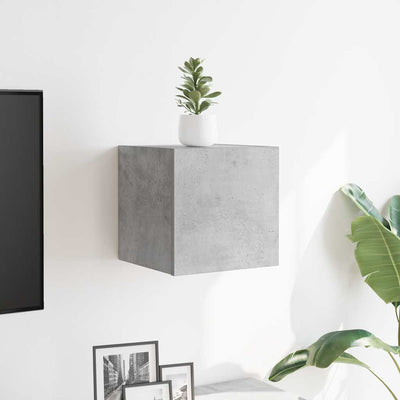 Wall Mounted TV Cabinet Concrete Grey 30.5x30x30 cm