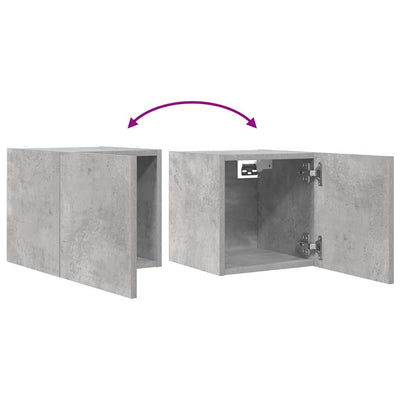 Wall Mounted TV Cabinet Concrete Grey 30.5x30x30 cm