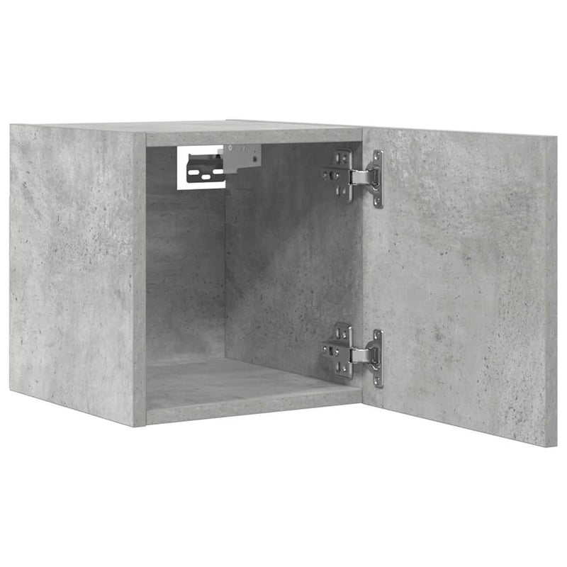 Wall Mounted TV Cabinet Concrete Grey 30.5x30x30 cm