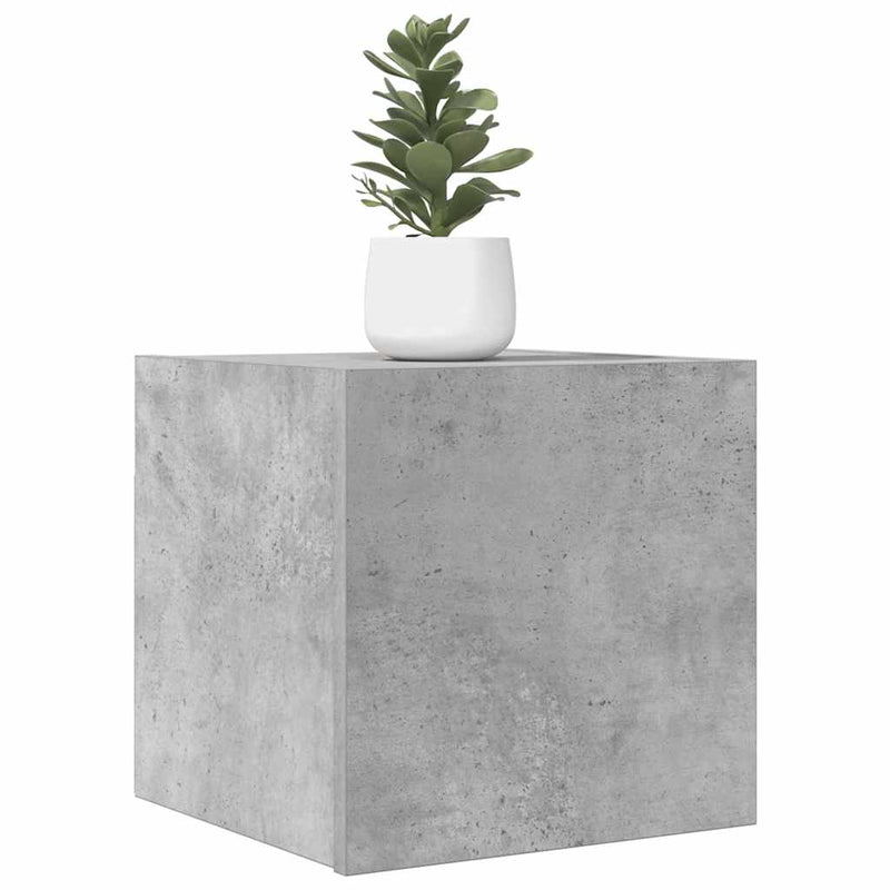 Wall Mounted TV Cabinet Concrete Grey 30.5x30x30 cm