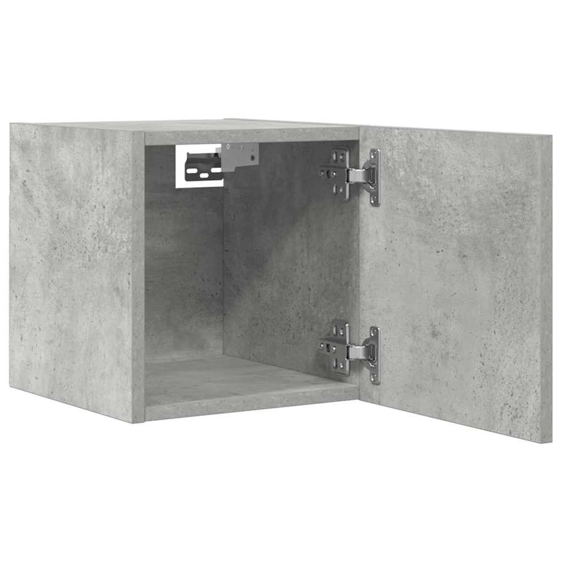 Wall Mounted TV Cabinets 4 pcs Concrete Grey 30.5x30x30 cm