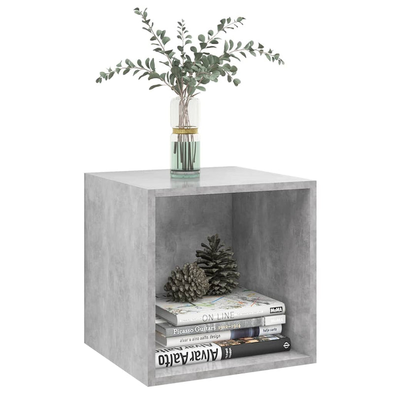 Wall Cabinet Concrete Grey 37x37x37 cm Engineered Wood