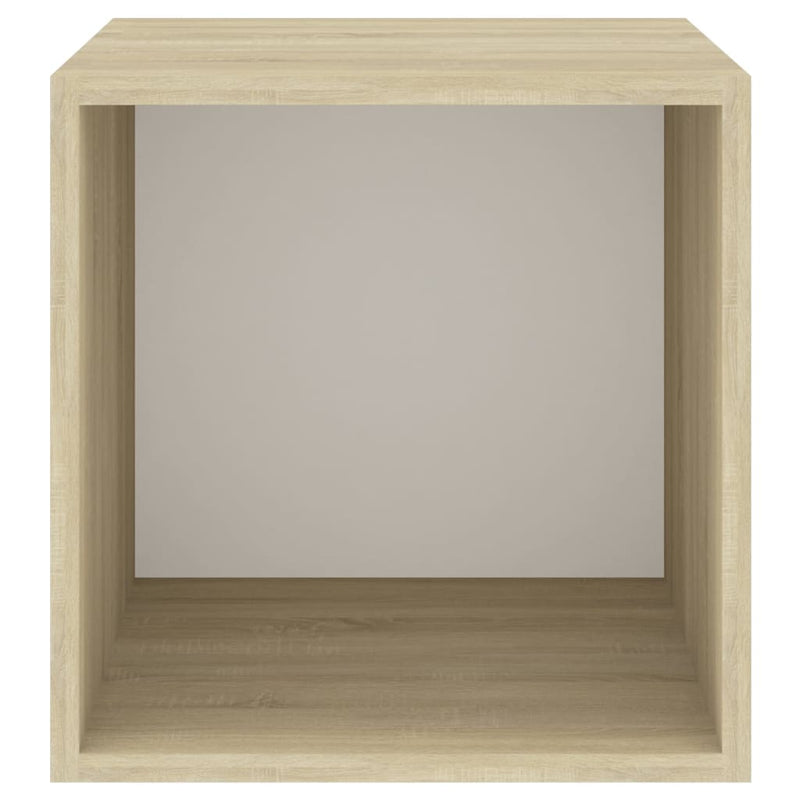 Wall Cabinets 4 pcs White and Sonoma Oak 37x37x37 cm Engineered Wood