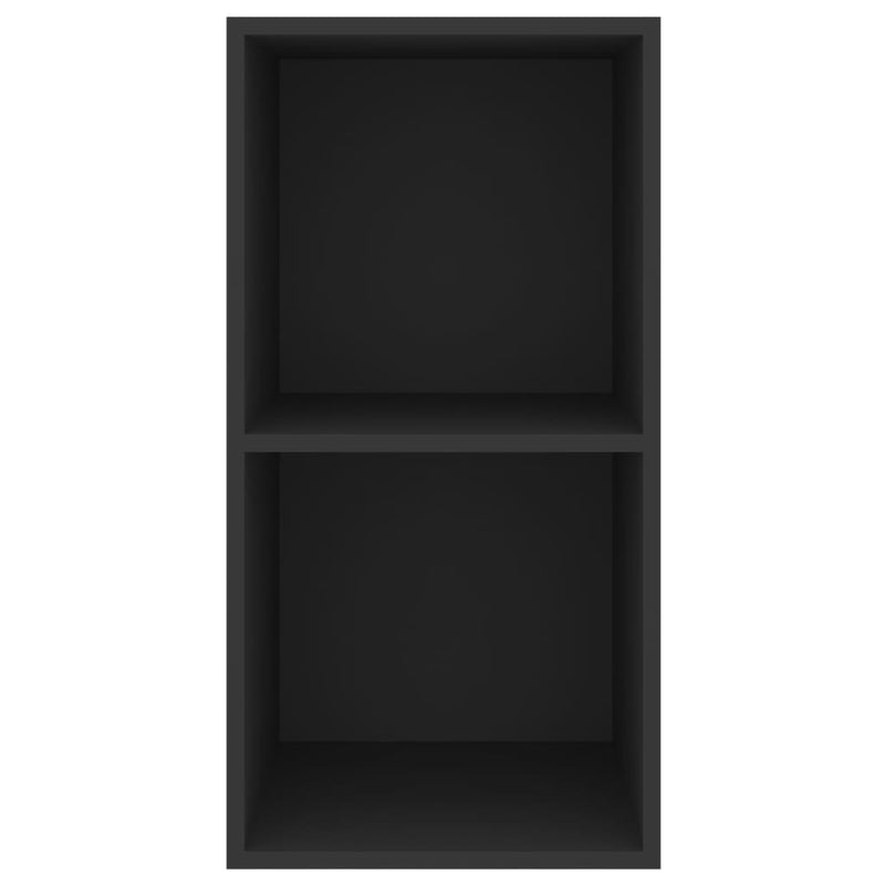 Wall-mounted TV Cabinet Black 37x37x72 cm Engineered Wood