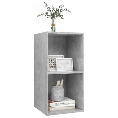 Wall-mounted TV Cabinet Concrete Grey 37x37x72 cm Engineered Wood