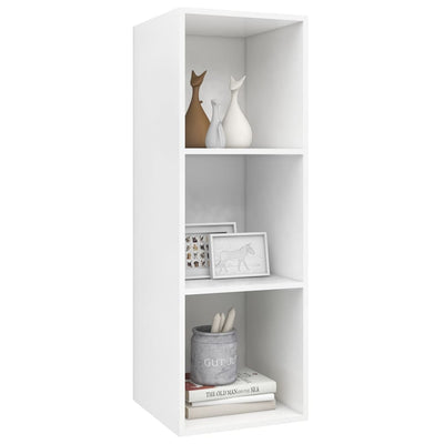 Wall-mounted TV Cabinet White 37x37x107 cm Engineered Wood