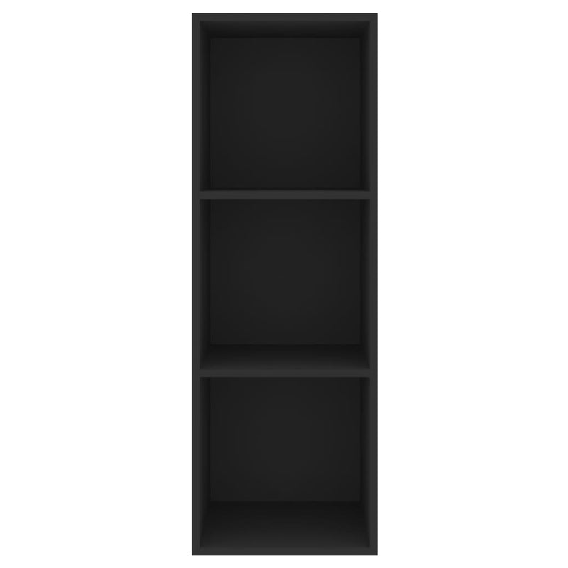 Wall-mounted TV Cabinet Black 37x37x107 cm Engineered Wood