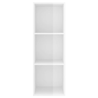 Wall-mounted TV Cabinet High Gloss White 37x37x107 cm Engineered Wood