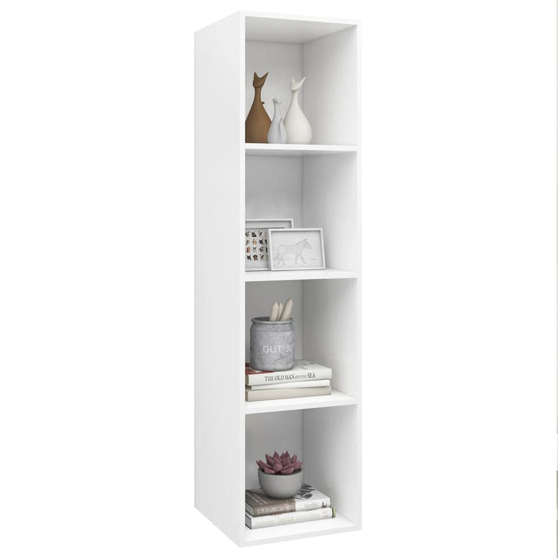 Wall-mounted TV Cabinet White 37x37x142.5 cm Engineered Wood