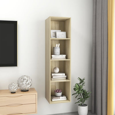 Wall-mounted TV Cabinet Sonoma Oak 37x37x142.5 cm Engineered Wood