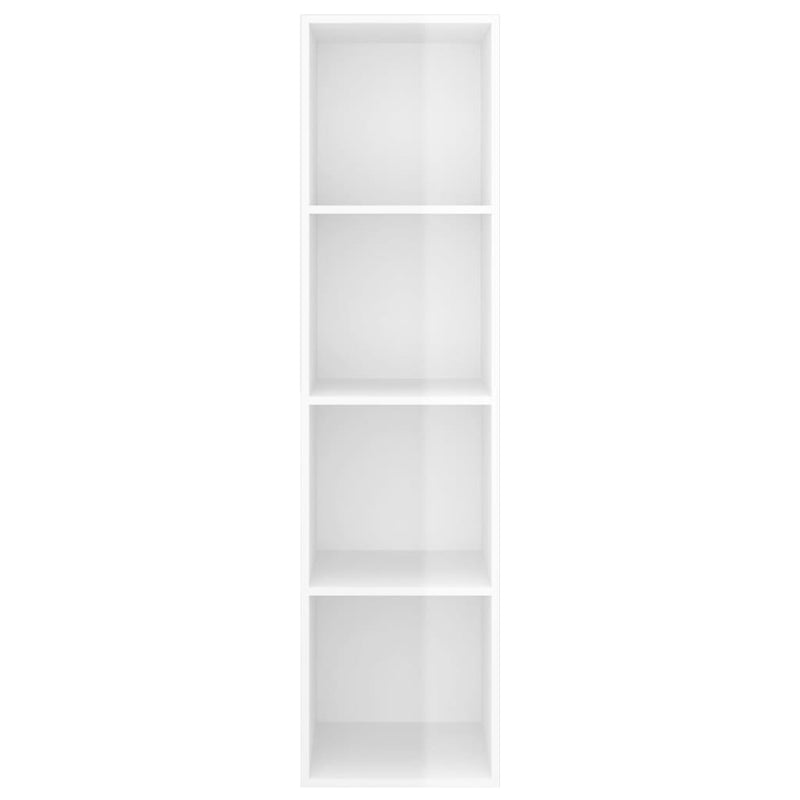 Wall-mounted TV Cabinet High Gloss White 37x37x142.5 cm Engineered Wood