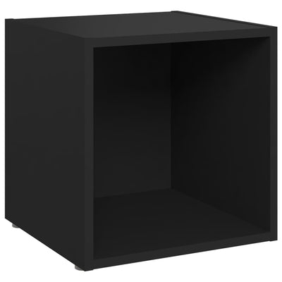 TV Cabinet Black 37x35x37 cm Engineered Wood