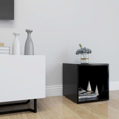 TV Cabinet Black 37x35x37 cm Engineered Wood