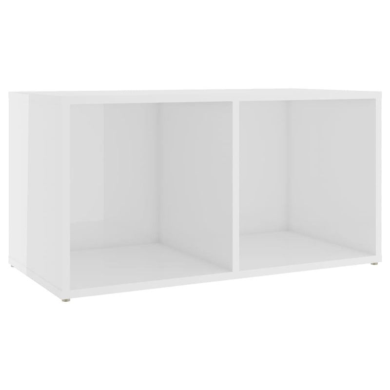 TV Cabinet High Gloss White 72x35x36.5 cm Engineered Wood